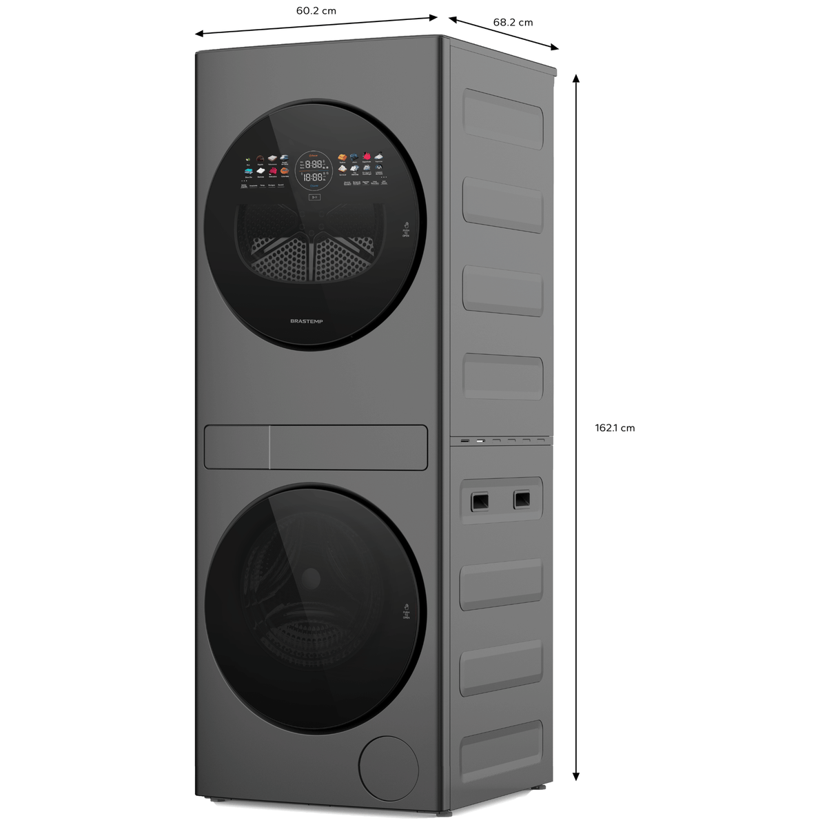 Lavadora e Secadora 14kg Brastemp B=Tower B=Smart Titanium 220V