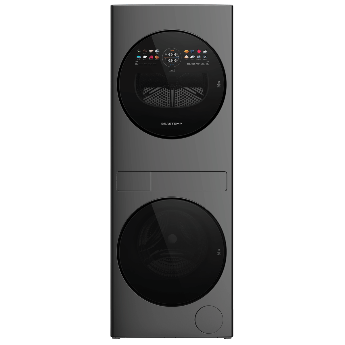 Lavadora e Secadora 14kg Brastemp B=Tower B=Smart Titanium 220V