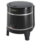Lavadora de Roupas Wanke Tradicional 5Kg Madeira Com Fibra Black III Preto 220V