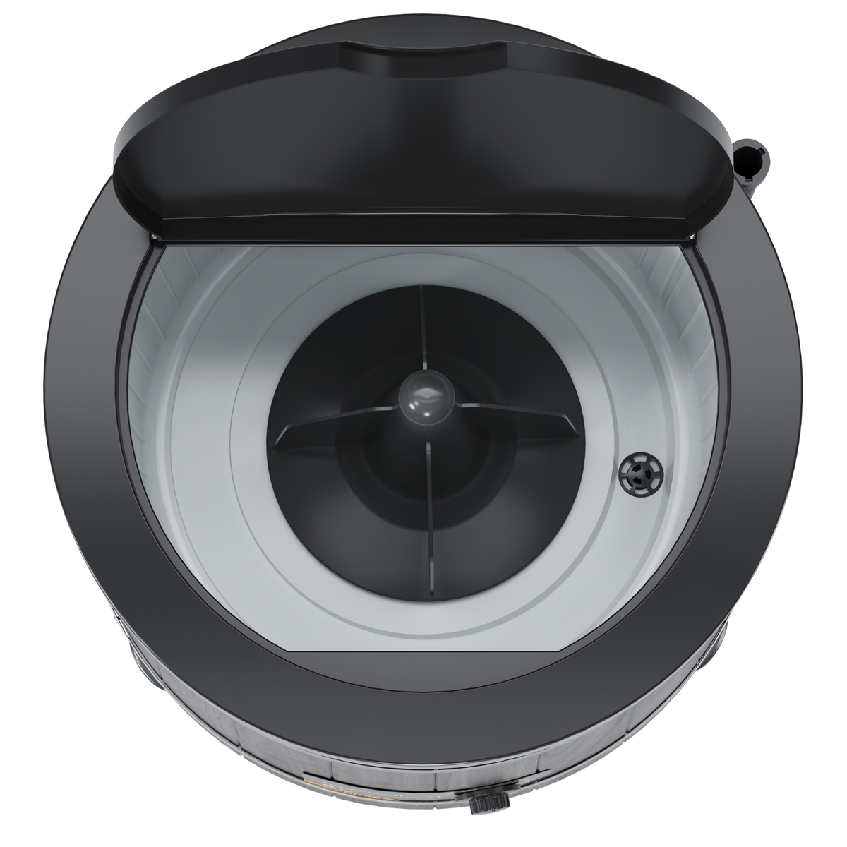 Lavadora de Roupas Wanke Tradicional 5Kg Madeira Com Fibra Black III Preto 220V