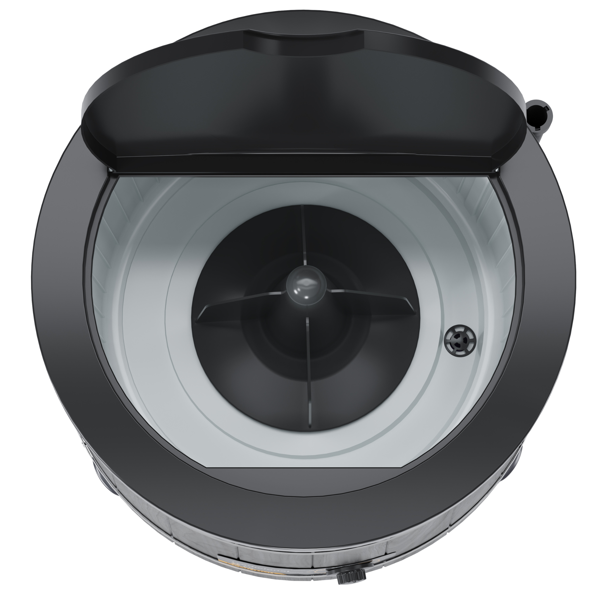 Lavadora de Roupas Wanke Tradicional 5Kg Madeira Com Fibra Black III Preto 220V