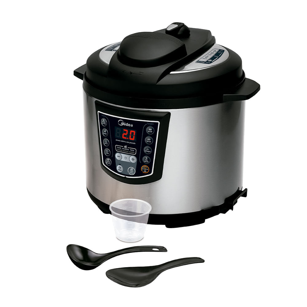 Panela de Pressão Elétrica Midea 6L Digital Inox 220V