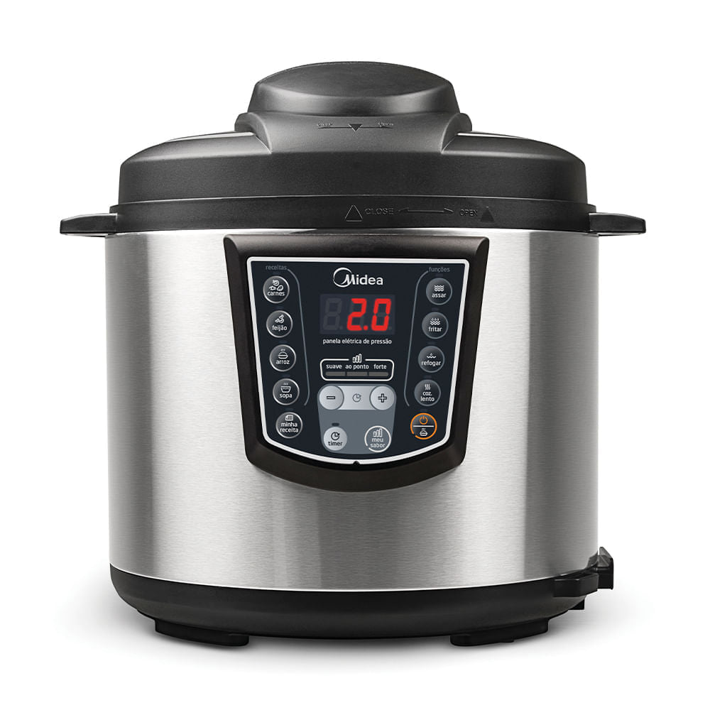 Panela de Pressão Elétrica Midea 6L Digital Inox 220V