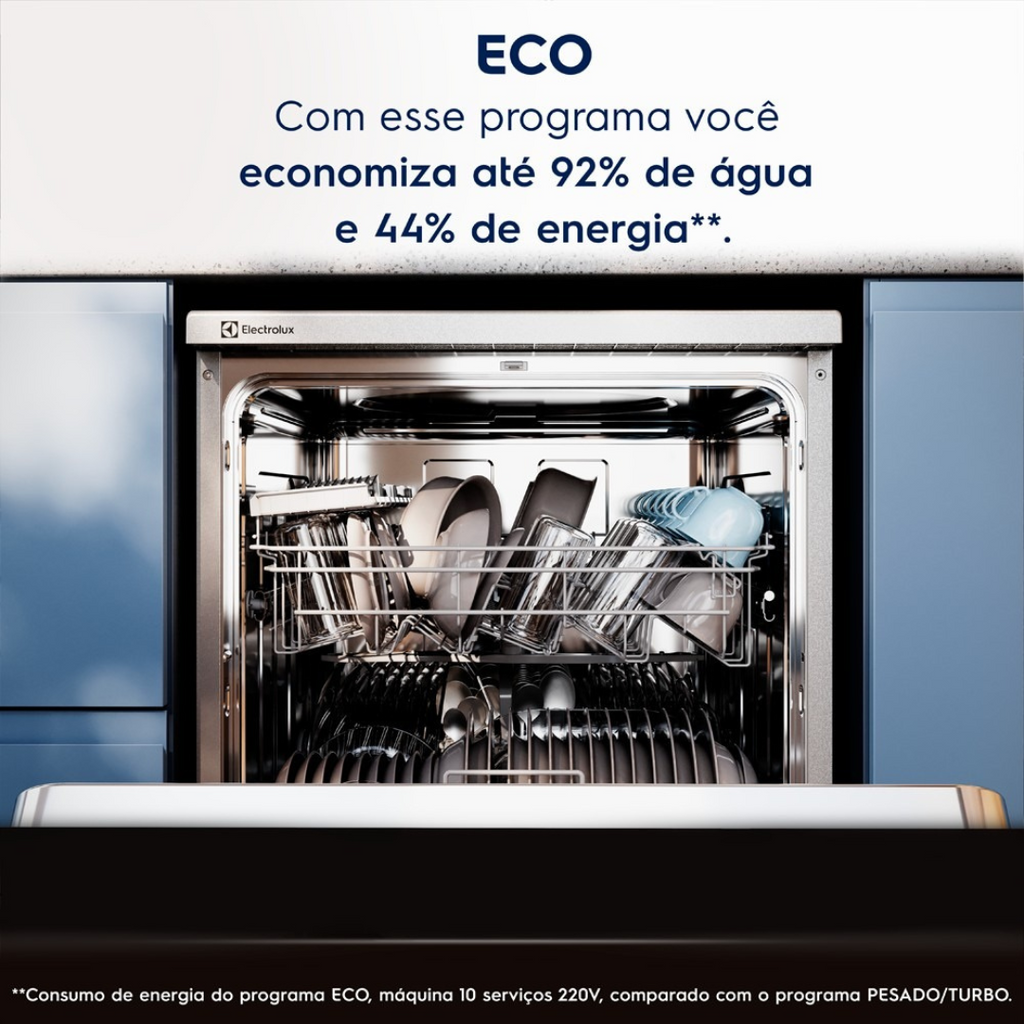 Lava-Louças Electrolux 10 Serviços com Programa Lava & Seca LS10E Inox 220V