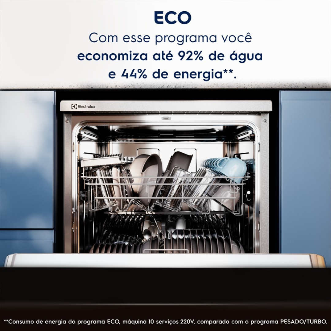 Lava-Louças Electrolux 10 Serviços com Programa Lava & Seca LS10E Inox 220V