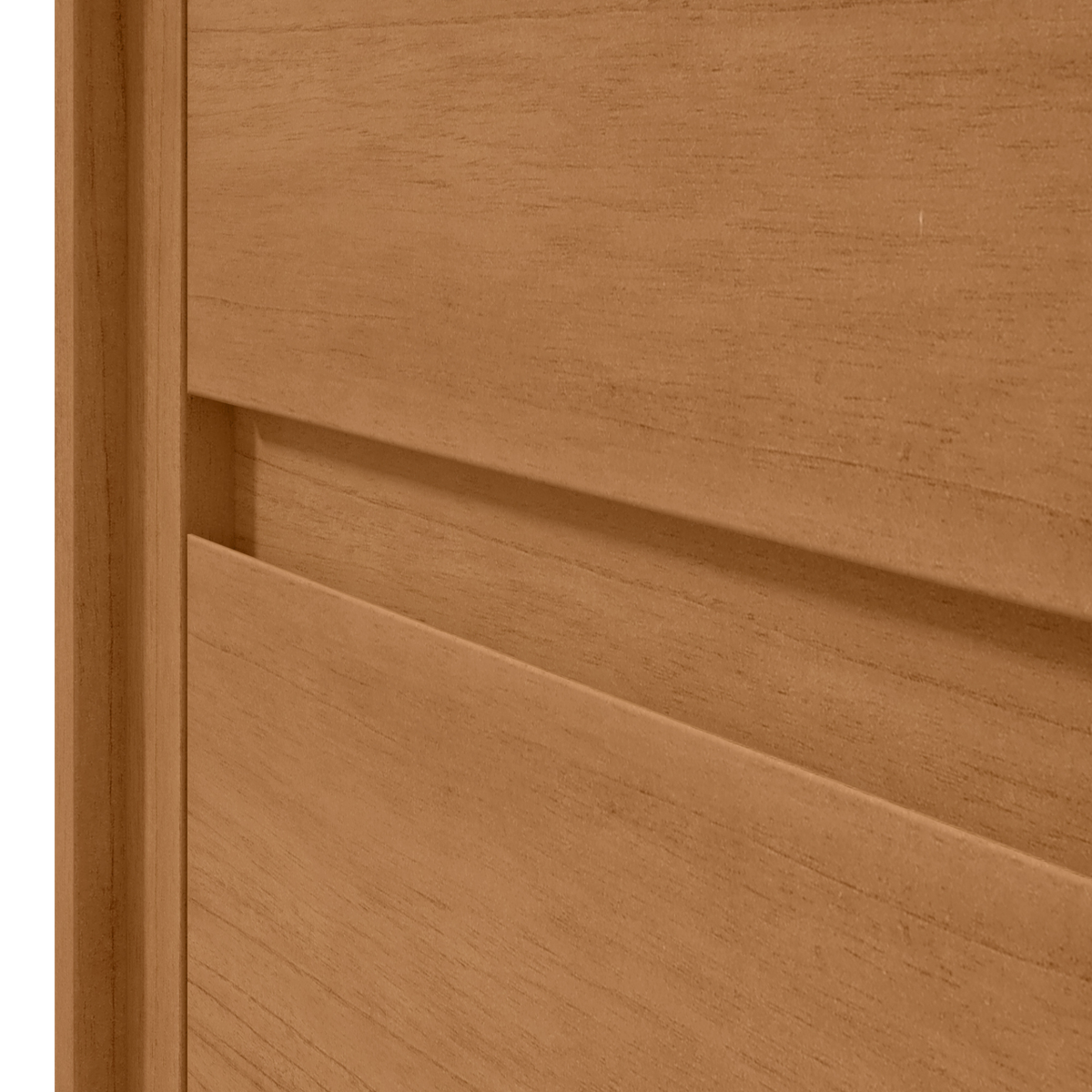 Mesa de Cabeceira Loop Lopas 55cm 2 Gavetas Amêndoa Clean