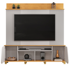 Home Painel Henry 182cm DJ Móveis Ripado Bali/Cedro