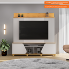 Home Painel Henry 182cm DJ Móveis Ripado Bali/Cedro