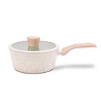 Jogo de Panelas Ceramic Life Brinox 6 Peças Indução Sirius Vanilla