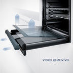 Kit Electrolux de Embutir Forno Elétrico OE8EW 80L com VaporBake+Micro-ondas 34L ME3BC Experience 220V