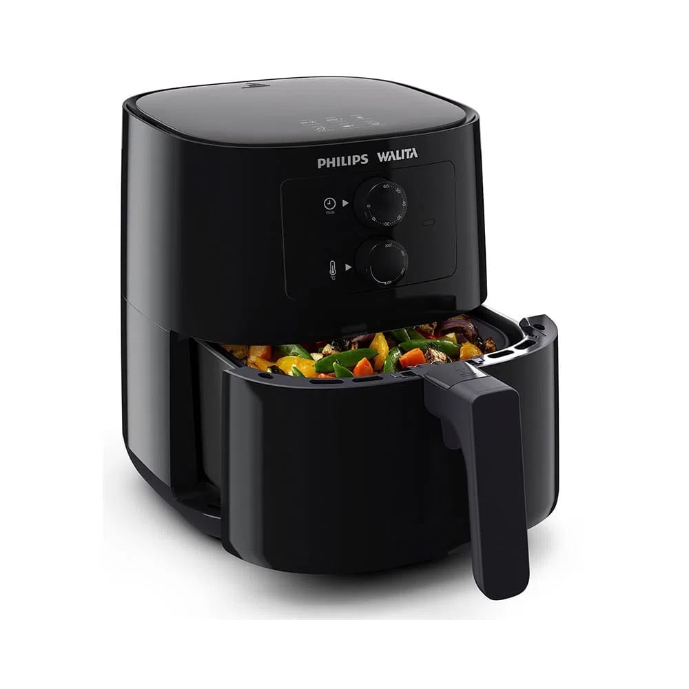 Fritadeira Elétrica Sem Óleo Air fryer Philips Walita 4,1L Série 3000 Preto 220V