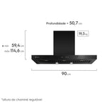 Coifa de Parede Pro Series Electrolux 90CTV 90cm Filtro Baffle 220V