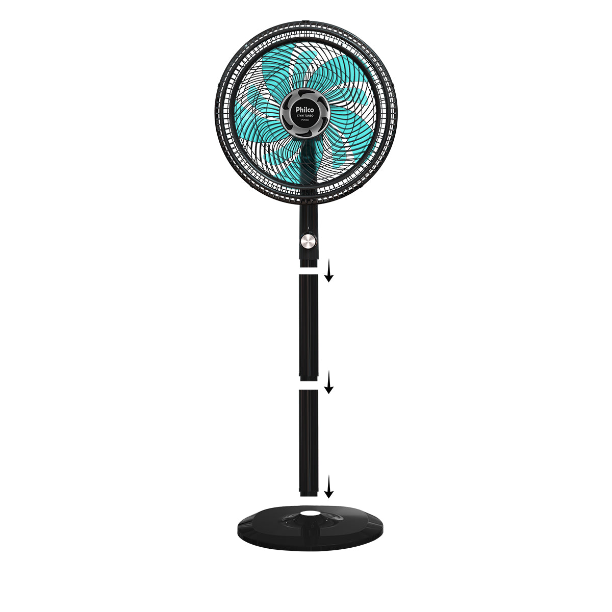 Ventilador de Coluna e Mesa Philco Maxx Force PVT466 Preto 220V