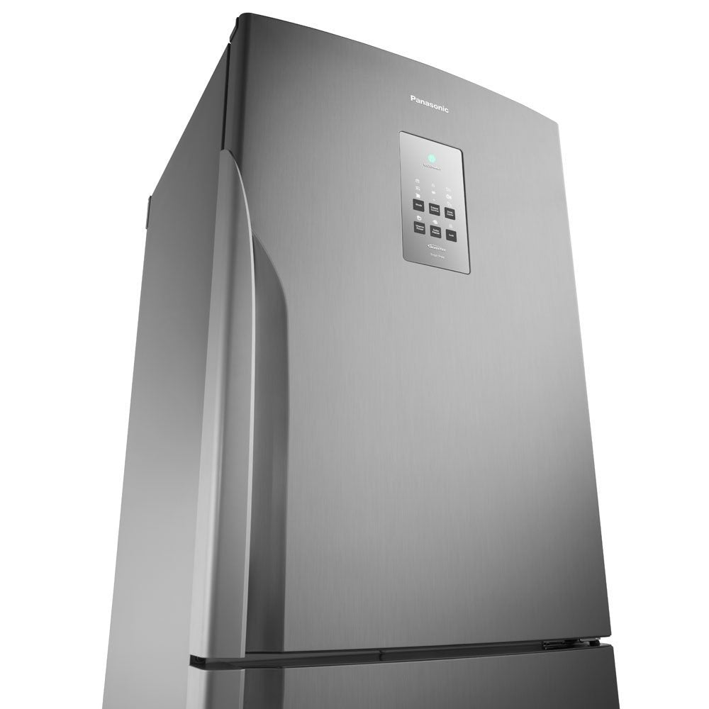 Refrigerador Panasonic 425L Duplex Inverter Econavi Inverse Aço Escovado 220V
