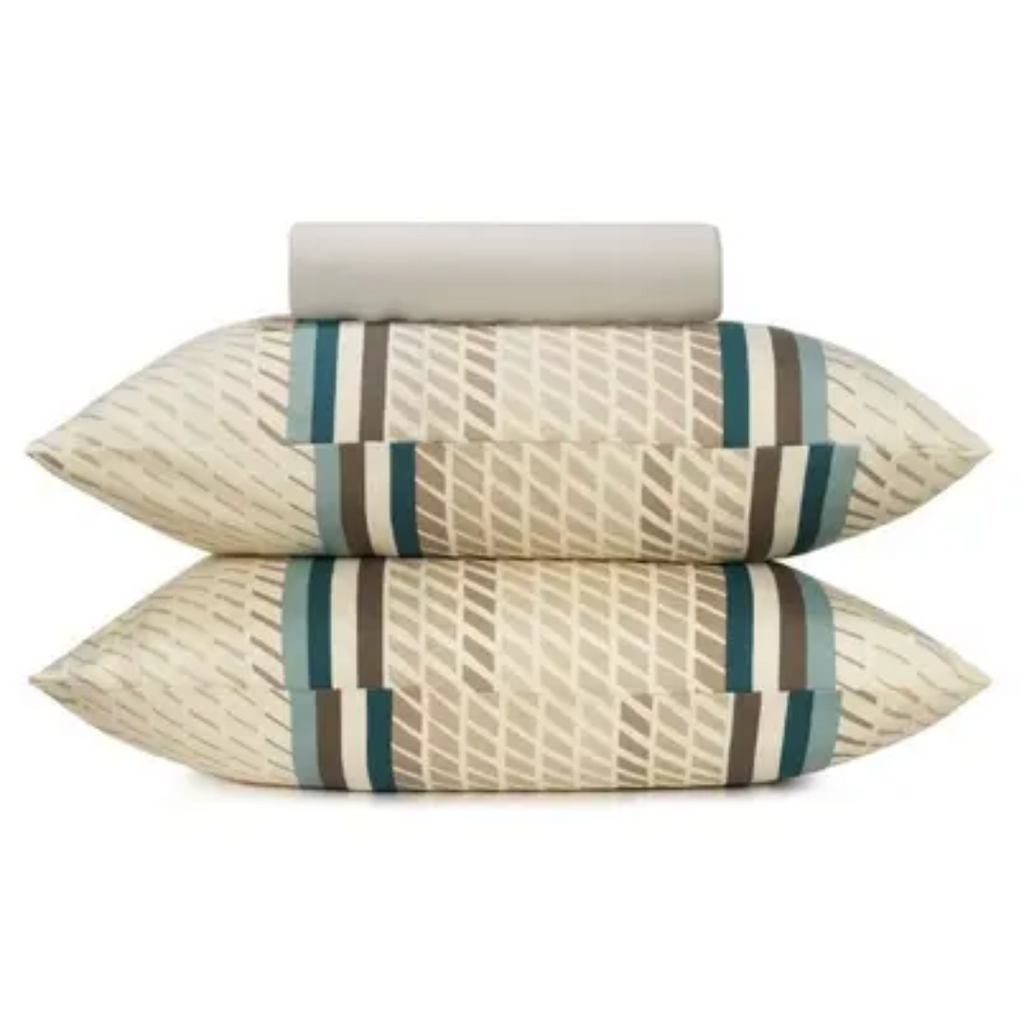 Jogo de Roupa de Cama King Altenburg Malha 193x203cm Geo Stipe