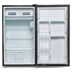 Frigobar Midea 93L Porta Inox MRC10B2-X Preto 220V
