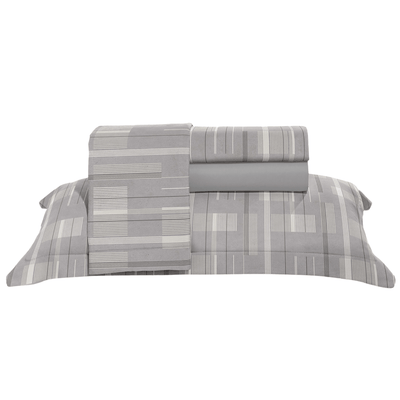 Jogo de Roupa de Cama Casal 4 Peças Hedrons Percal 200 Fios Urban