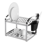 Escorredor de Louça Brinox Suprema 12 Pratos com Porta Talheres Aço Inox