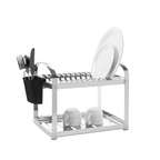 Escorredor de Louça Brinox Suprema 12 Pratos com Porta Talheres Aço Inox