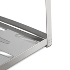 Escorredor de Louça Brinox Suprema 12 Pratos com Porta Talheres Aço Inox