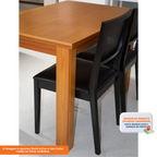 Mesa Retangular Requinte Matte 160x85cm Tampo Madeira Mel