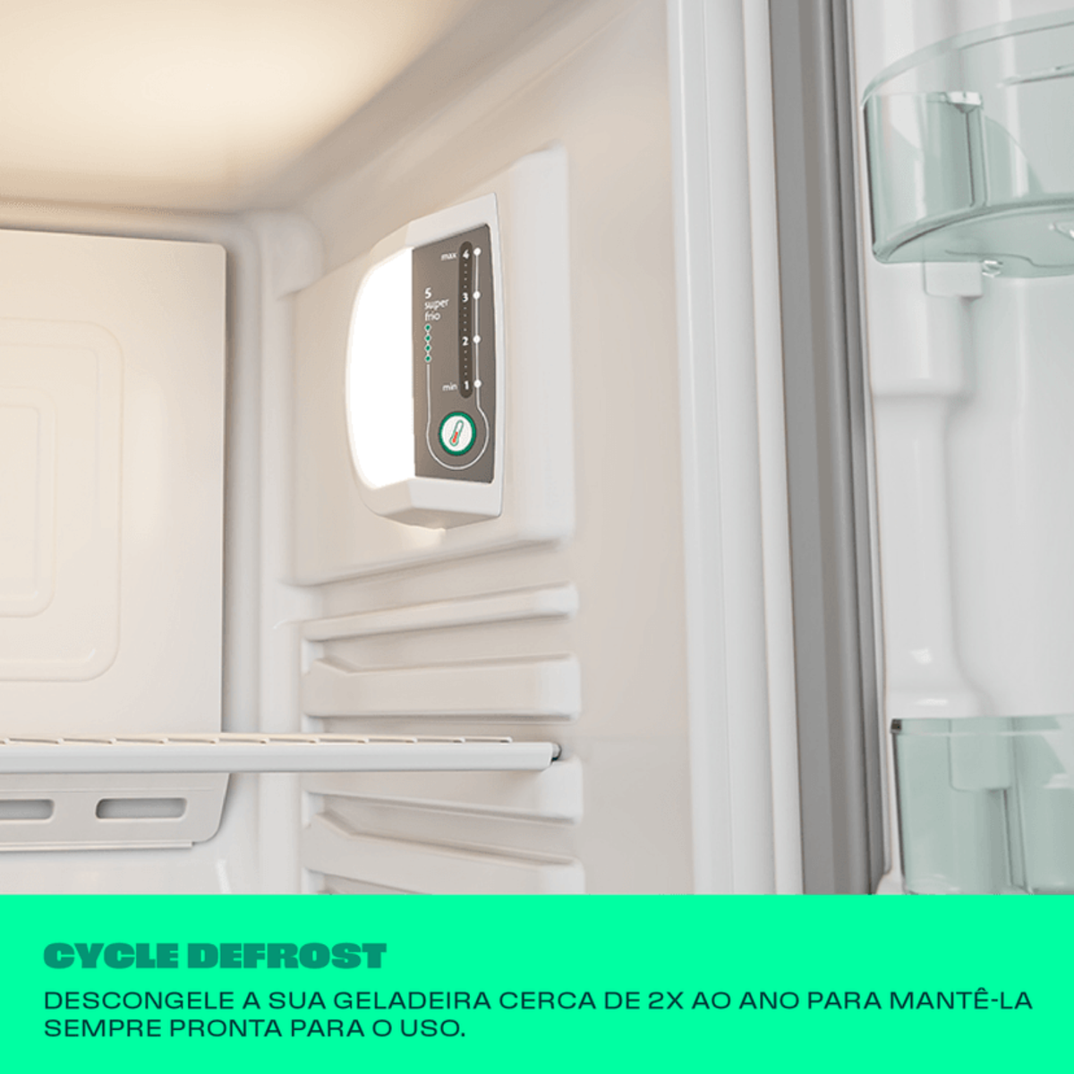 Refrigerador Consul 332L CRD37MB Duplex Cycle Defrost Branco 220V