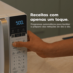 Micro-ondas Electrolux 20L Efficient ME20B Função Descongelamento Assistido Branco 220V