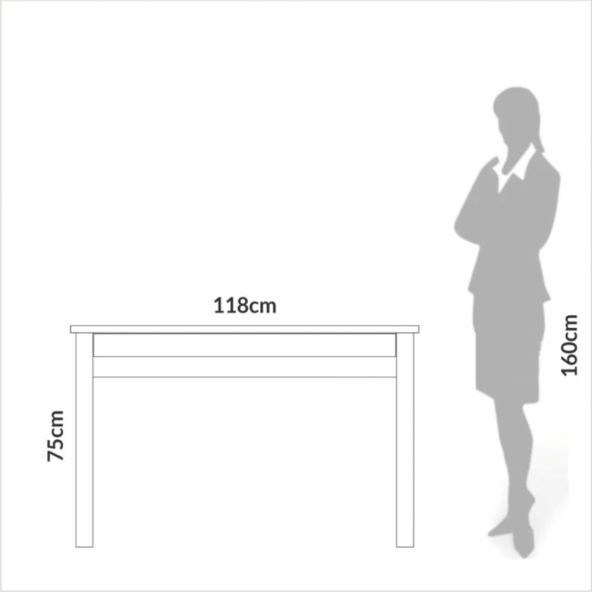 Escrivaninha Dalla Costa F24 118cm 1 Gaveta 100% MDF Freijó e Preto