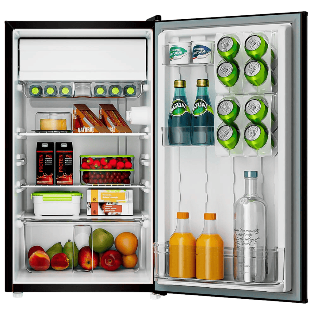 Frigobar Consul Retrô 117L CRA12ME Preto Vinil 220V