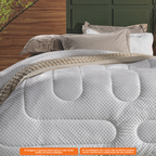 Edredom Solteiro Altenburg Sense Pop UP 150x230cm Branco