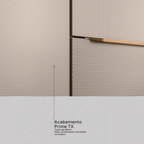 Paneleiro Torre Quente Plena Demóbile 100% MDF 70cm 4 Portas Cinamomo e Nude