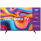 Smart TV DLED 50" 4K AOC 50U7066 Roku TV Wi-Fi Bivolt