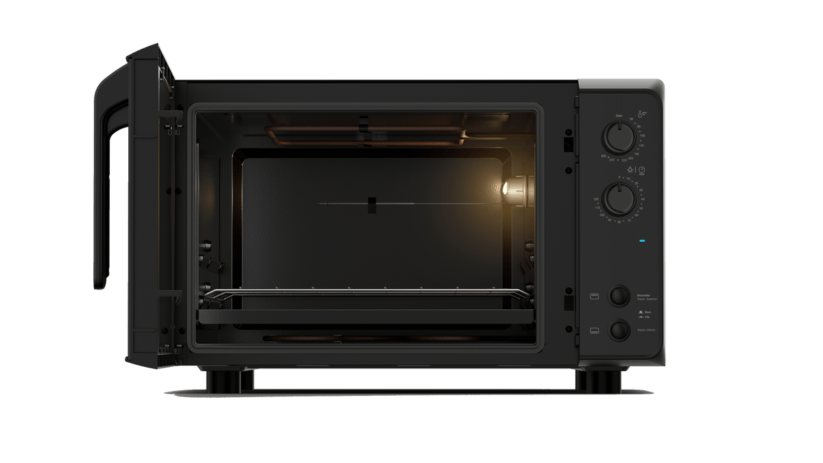 Forno de Mesa Elétrico Fischer 48L Premier com Timer 29420-70308 Preto 220V