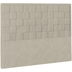 Cabeceira Prisma Perfan 160x12cm Quadrados Linho Creme
