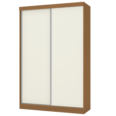 Roupeiro N571 Kappesberg 143cm 2 Portas Flex Canela e Off White
