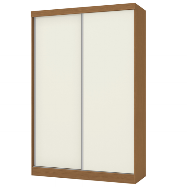 Roupeiro N571 Kappesberg 143cm 2 Portas Flex Canela e Off White
