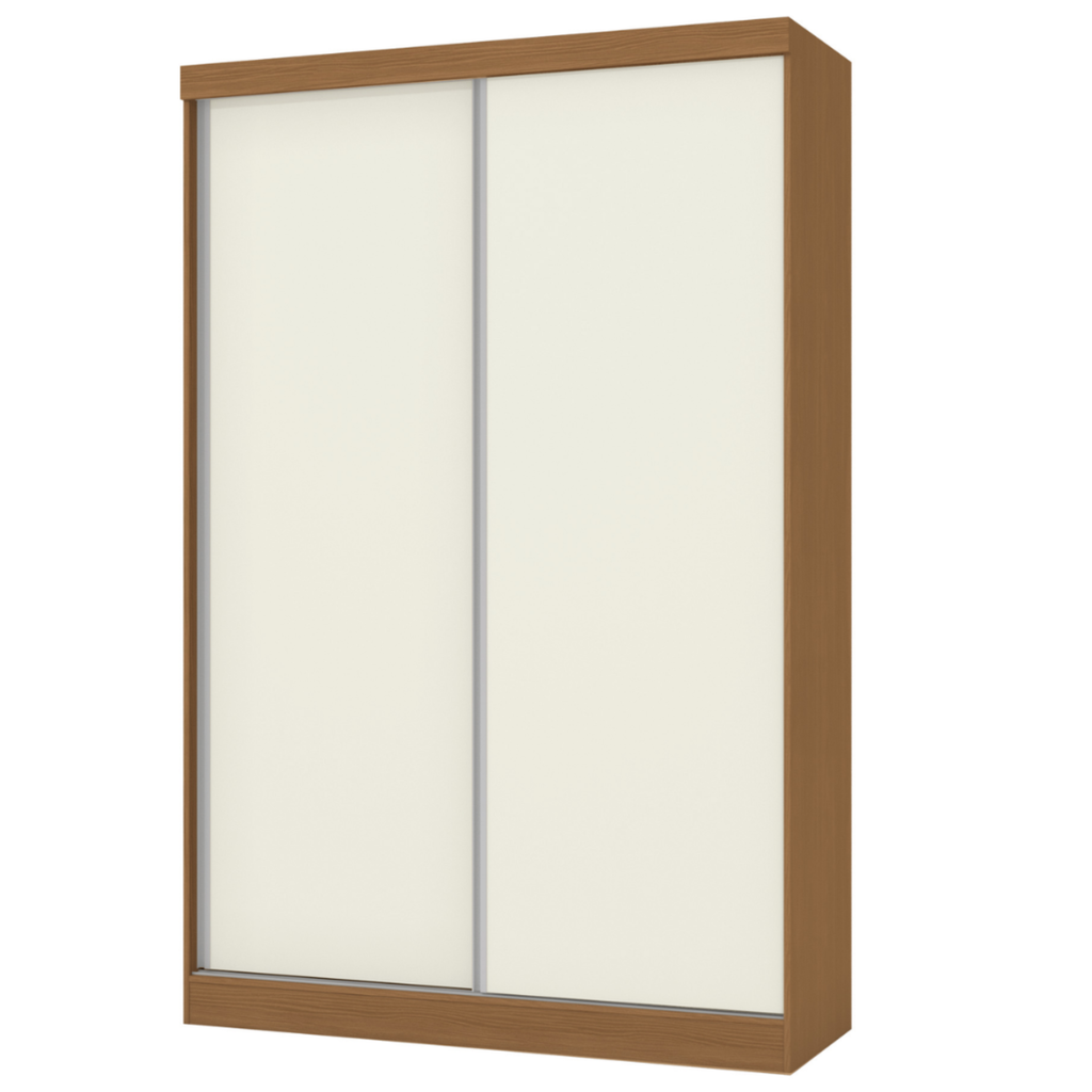 Roupeiro N571 Kappesberg 143cm 2 Portas Flex Canela e Off White