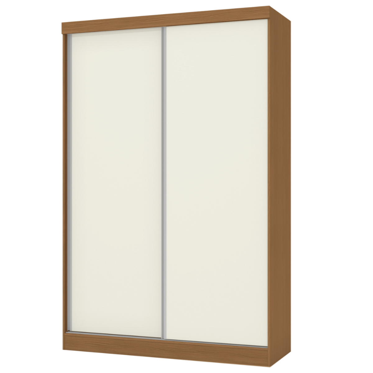 Roupeiro N571 Kappesberg 143cm 2 Portas Flex Canela e Off White