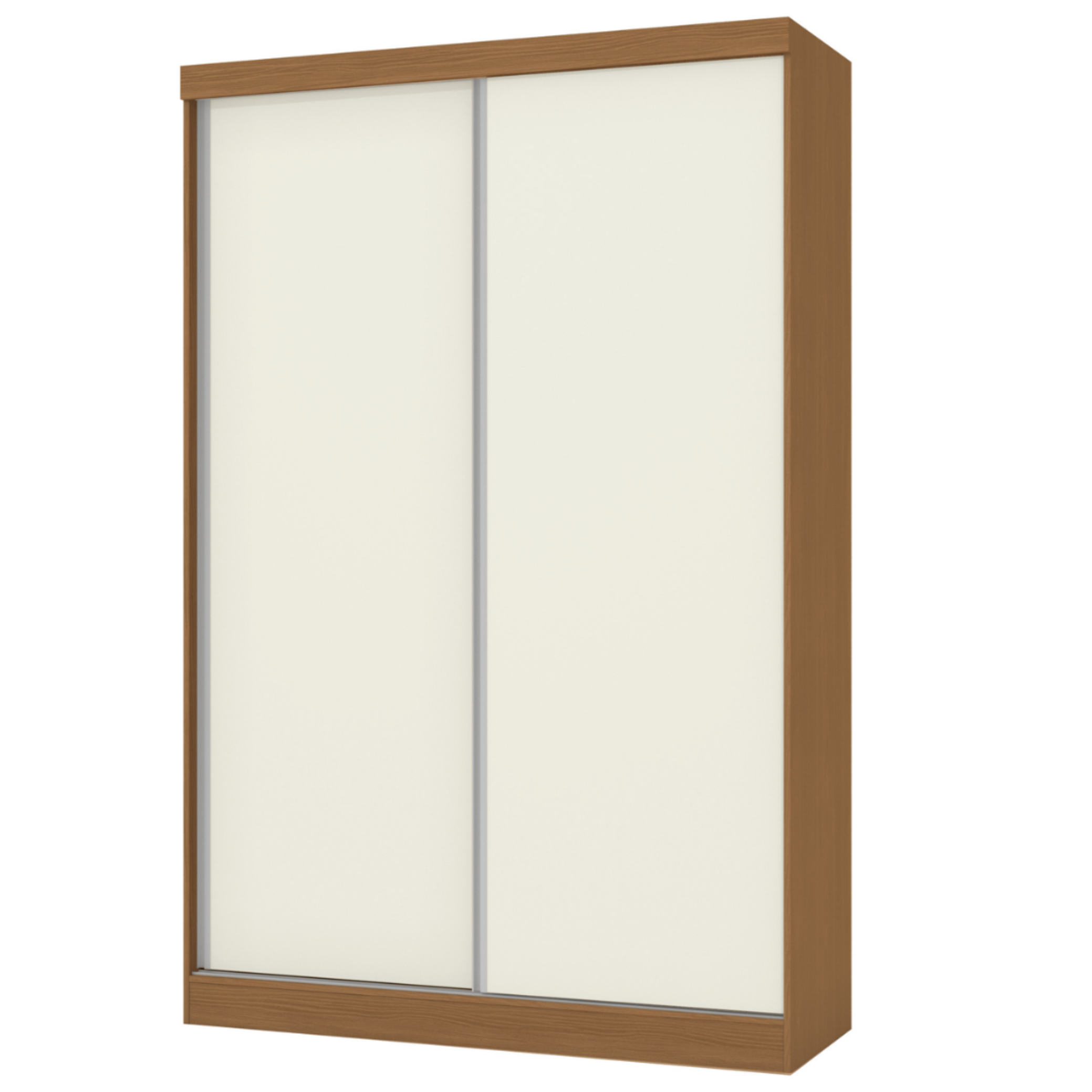 Roupeiro N571 Kappesberg 143cm 2 Portas Flex Canela e Off White