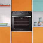 Forno de Embutir Elétrico Continental 80L OC8EM TOP LimpaFácil e Grill Black 220V