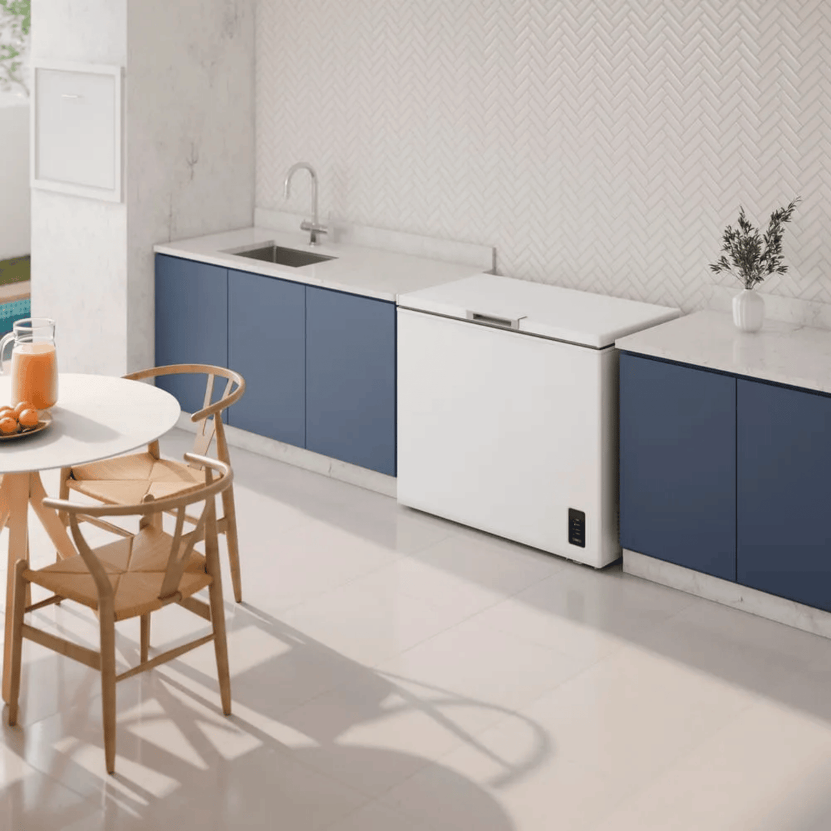 Freezer Horizontal Flex Electrolux 245L HB250 Inverter Branco Bivolt