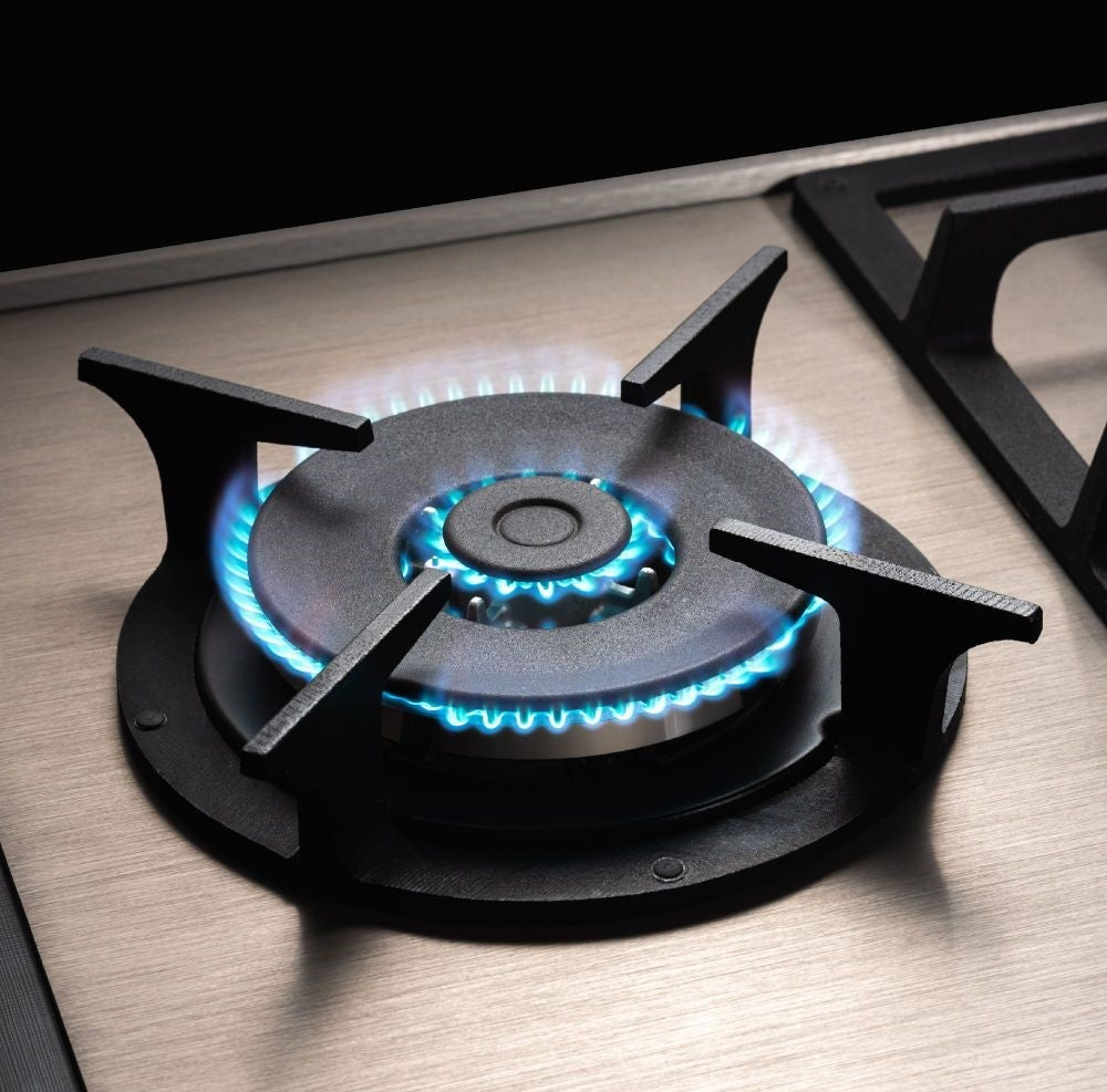 Cooktop à Gás Fischer 5 Bocas Platinium Prime Tripla chama Trempe em Ferro Fundido 19784-51515 Bivolt