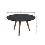 Mesa de Centro Slim Patrimar Redonda Preto