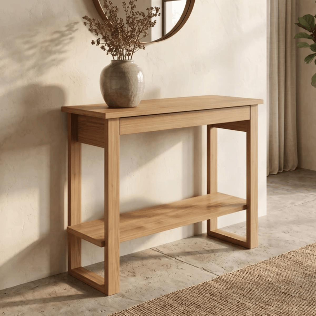 Aparador F55 Dalla Costa 90cm 1 Gaveta 100% MDF Freijó
