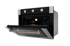 Kit Fischer de Embutir Forno Elétrico 50 Litros Infinity+Micro-ondas 25 Litros Fit Line Inox 220V