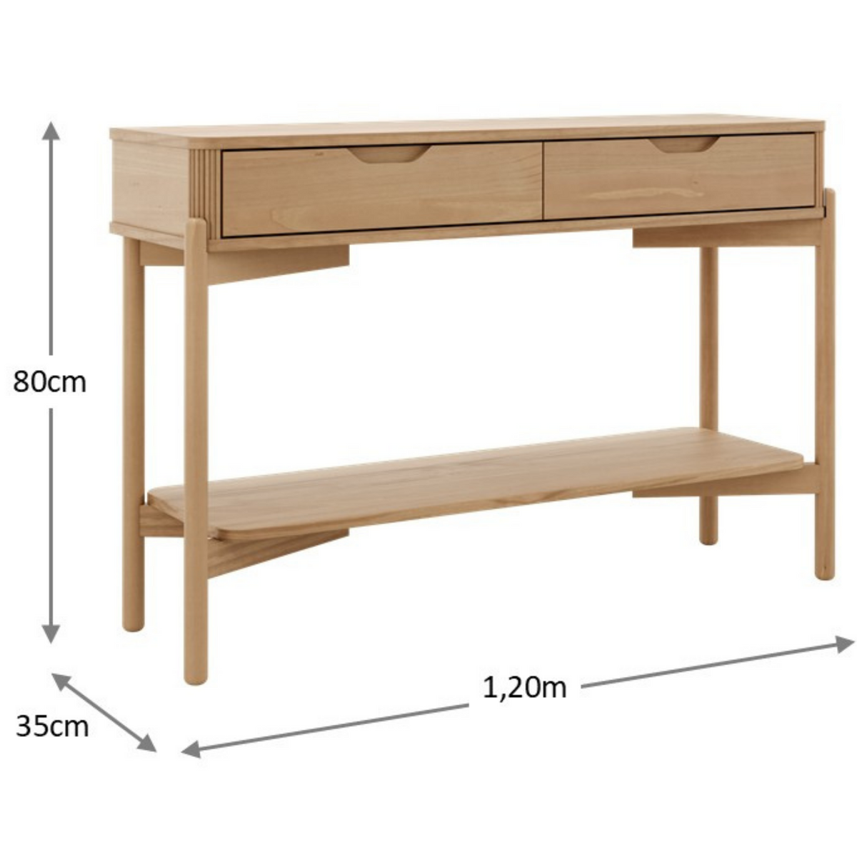 Aparador Nest Finestra 120cm 2 Gavetas Tauari
