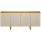 Balcão Buffet Süd Imcal 180cm 4 Portas 1 Gaveta Off White e Cinamomo