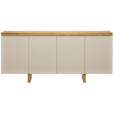 Balcão Buffet Süd Imcal 180cm 4 Portas 1 Gaveta Off White e Cinamomo