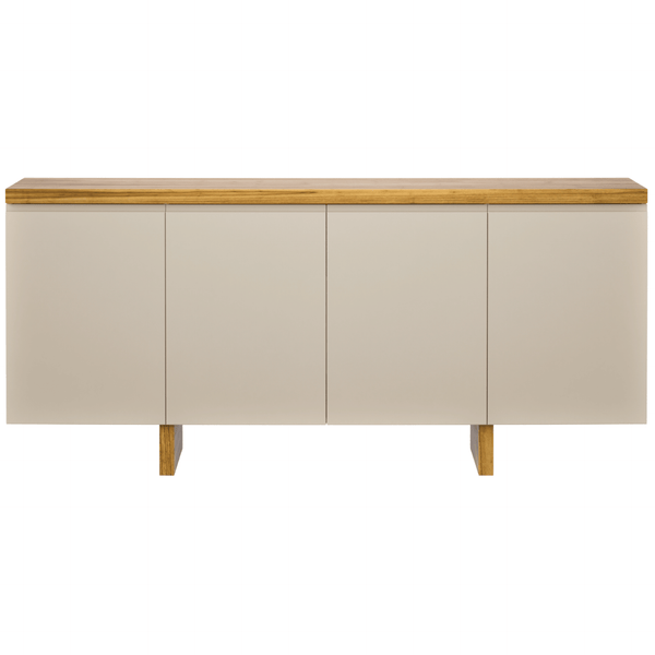 Balcão Buffet Süd Imcal 180cm 4 Portas 1 Gaveta Off White e Cinamomo