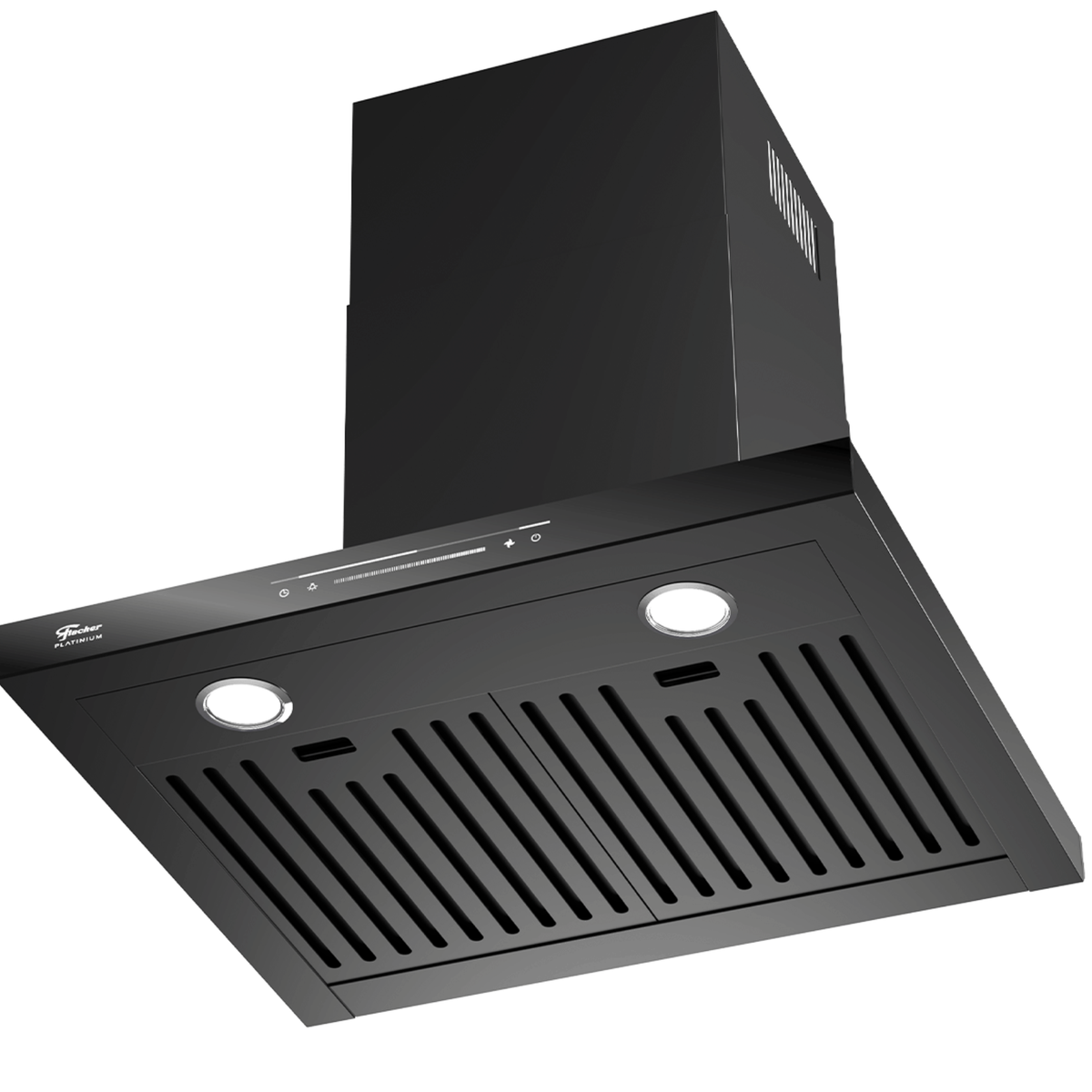 Coifa de Parede Fischer Platinium 60cm Controle por Gesto Preto 220V